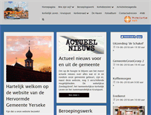 Tablet Screenshot of hervormdyerseke.nl